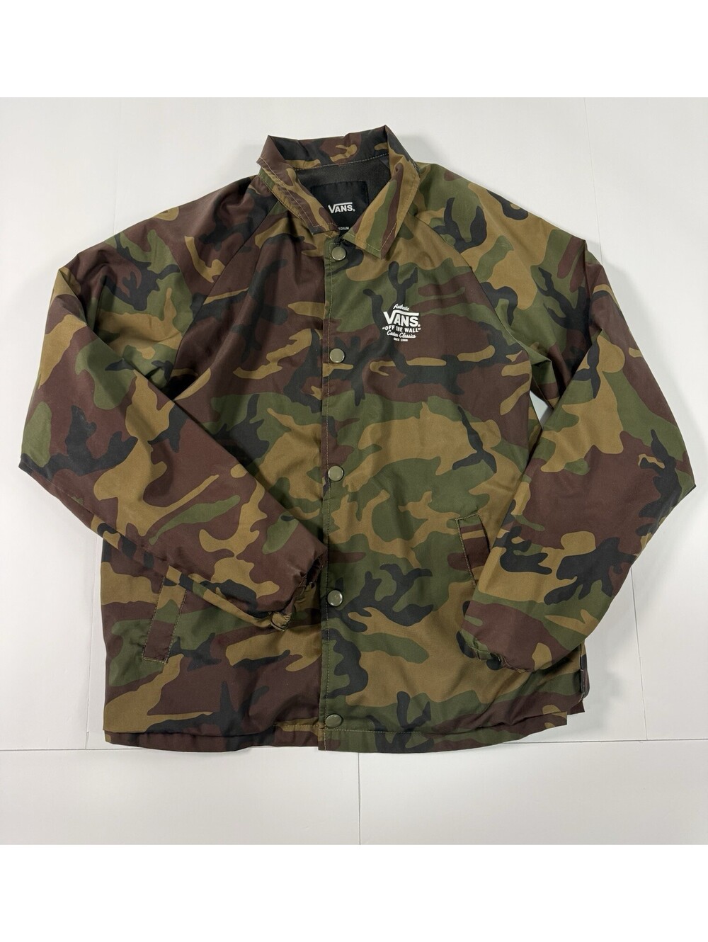 Vans Camo Coach Jacket Youth Medium